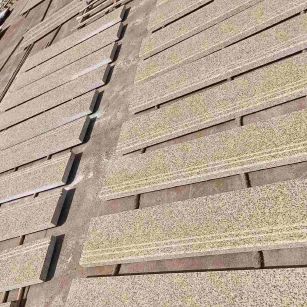 张家界 黄金麻花岗岩光面楼梯踏步