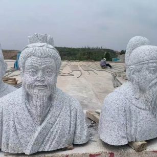 张家界 白麻花岗岩石材人物立体雕刻