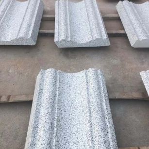 张家界 白麻花岗岩光面别墅线条