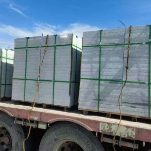 张家界 芝麻白花岗岩地铺石装车日常