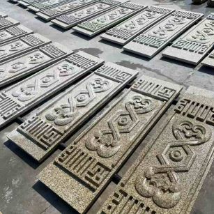 张家界 黄金麻花岗岩外墙雕刻板