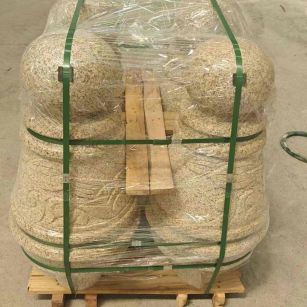 张家界 黄金麻异形定制雕花——棒棒糖挡车柱