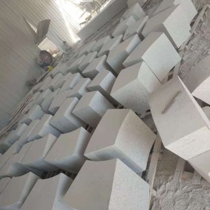 张家界 白麻花岗岩异形坐凳