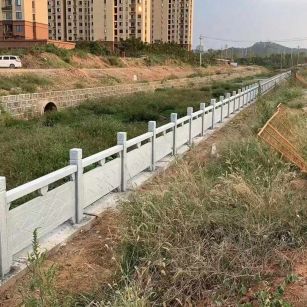 张家界 白麻河道栏杆效果展示图