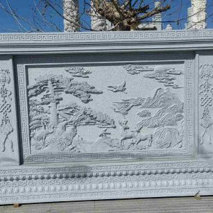 张家界 芝麻白大型照壁，屏风，影壁