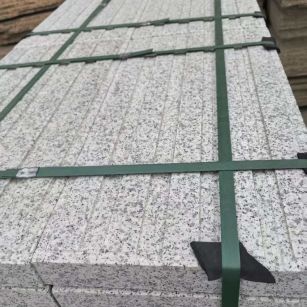 张家界 白麻花岗岩直行盲道石，盲条，地铺石