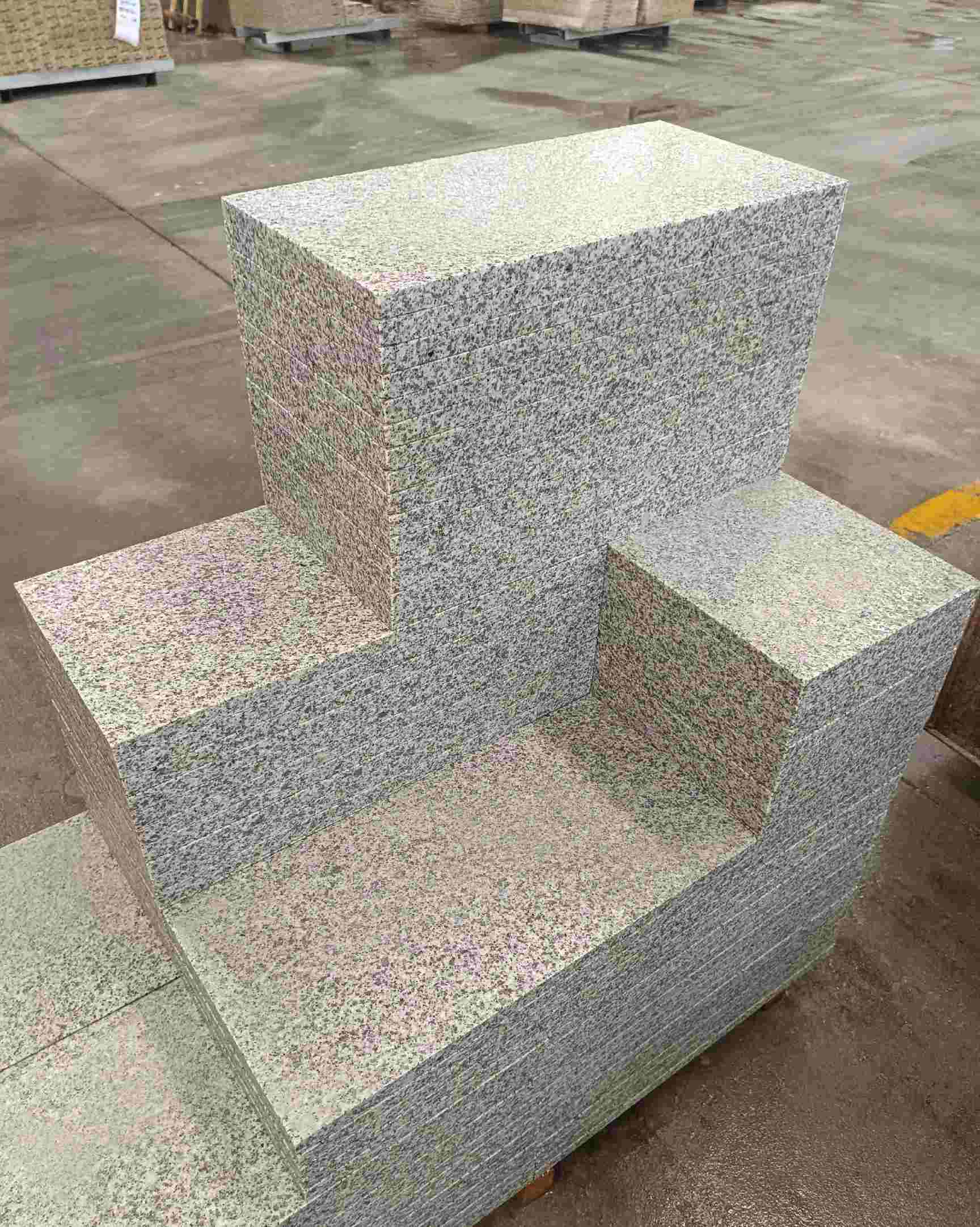 张家界 白麻花岗岩荔枝面地铺石