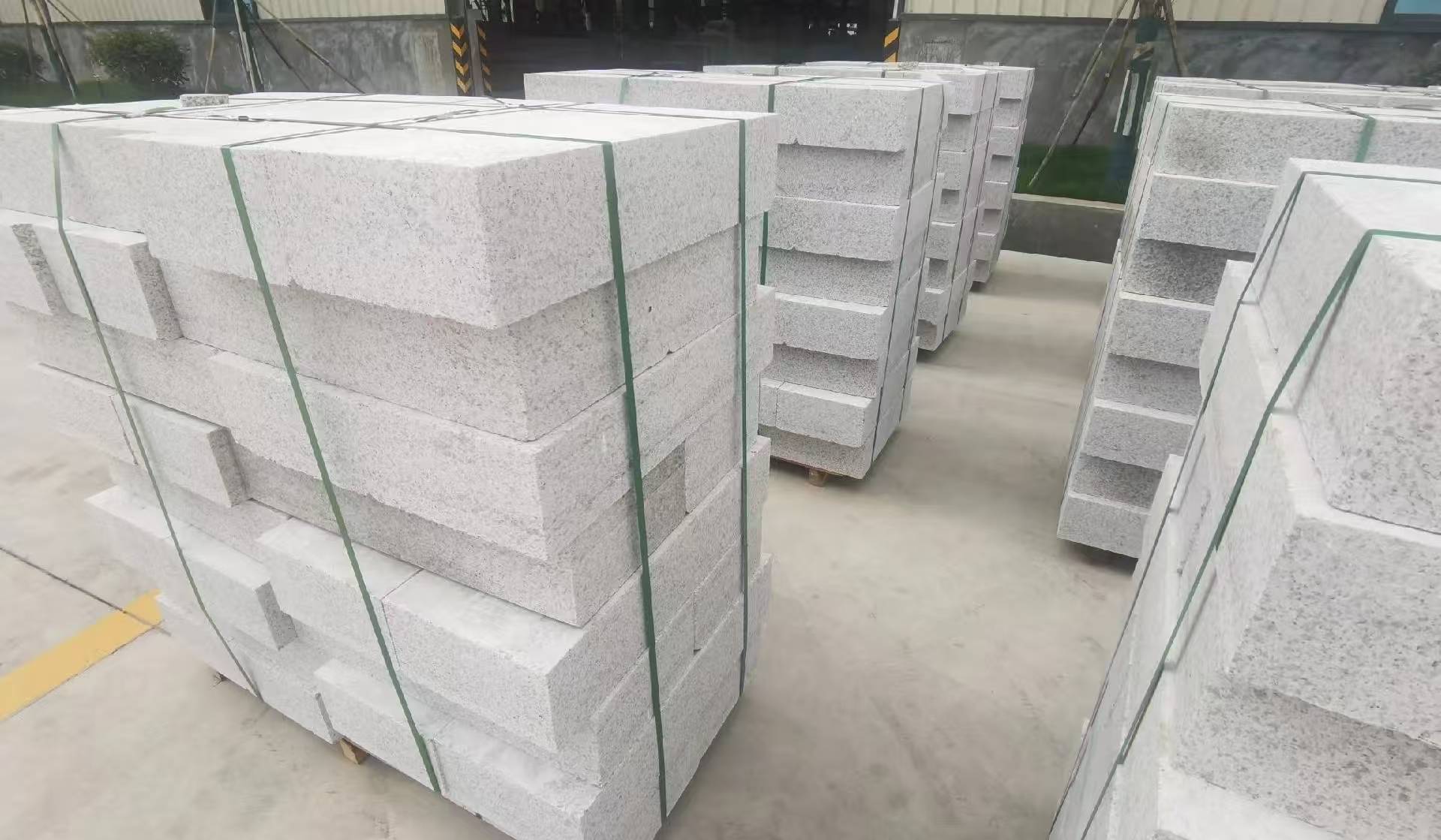 张家界 白麻花岗岩路沿石，立缘石，平缘石，路牙石，道牙石，马路牙子等